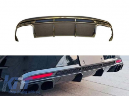 Carbon diffuser type BRBS suitable for rear S63 bumper of Mercedes S-Class Coupe C217 2017-2020 - ABMERA6008642