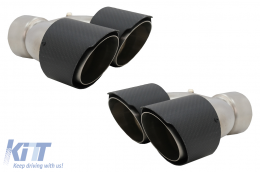 image-10-Carbon Fiber Exhaust Muffler Tips suitable for Land Rover Range Rover and SUVs Matte Finish Look Inlet 8 cm
