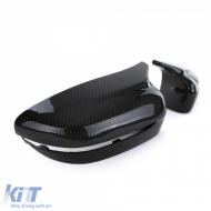 Carbon replacement mirror caps suitable for BMW G20 G21 G30 G31 G11 G14 G15 G16-image-6276553