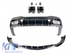 Carbon set BRBS suitable for front and rear bumper of Mercedes A Design GT 4 Door Coupe X290 after 2019 - ABMEBK6008660