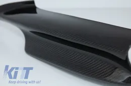 Carbon Предна Сплитери Спойлер , подходящ за BMW 3 Series E90 E91 Sedan Touring (2005-2008) само M-tech Броня-image-6050941