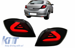 CarDNA LED Hátsó lámpák Opel Astra H GTC  LED fénycső fekete/sötétített-image-6045507