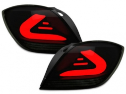 CarDNA LED Taillights suitable for OPEL Astra H GTC LED LIGHT BAR Black/smoke - RO27LLBS