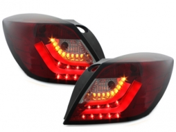 carDNA LED Taillights suitable for OPEL Astra H GTC LIGHTBAR Red/Smoke - RO27SLRS