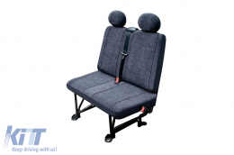 Carpassion Elegance textile upholstery suitable for front double seat of van size L - ABSCF6020666