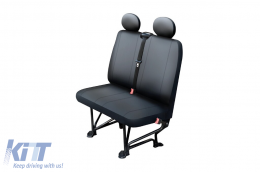 Carpassion Practic textile upholstery suitable for front double seat of van size L - ABSCF6020664