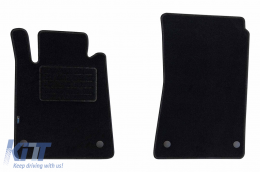 Carpet floor mats by Petex suitable for Mercedes SLK R171 2004-2011, set of 2 pieces, black - ABFMM6021974