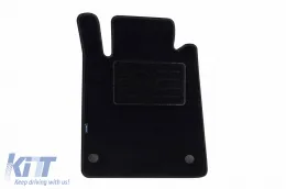 Carpet floor mats by Petex suitable for Mercedes SLK R171 2004-2011, set of 2 pieces, black-image-6240624