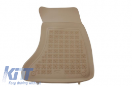 Caucho Alfombra piso Beige para AUDI Q5 8R 2008-2017 Borde de 3 cm libre olores-image-6004174