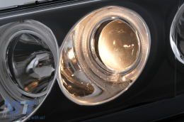 CCFL Angel Eyes Faros para Skoda Fabia 12.1999-2008 Negro Halógeno-image-6104111