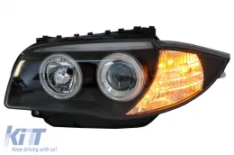 CCFL Angel Eyes fényszóró BMW 1 E87 E81 E82 E88 (2004-2011), fekete-image-6082383