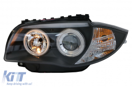 CCFL Angel Eyes fényszóró BMW 1 E87 E81 E82 E88 (2004-2011), fekete-image-6082384