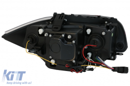 CCFL Angel Eyes Фарове подходящи за BMW 1 Series E87 E81 E82 E88 (2004-2011) Черен-image-6082382