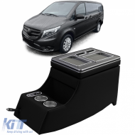 image-51-Center console armrest black fits for Mercedes Viano W639 V-Class W447 03-19