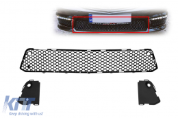 image-52-Center grille suitable for front A Design bumper type S65 for Mercedes S-Class W221 2006-2013