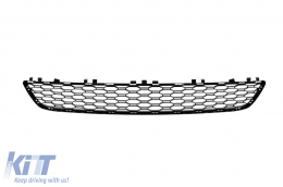 Center grille suitable for front M Technik bumper for BMW 5 Series G30 sedan, G31 touring after 2017 without opening for ACC - ABBMBX6008444