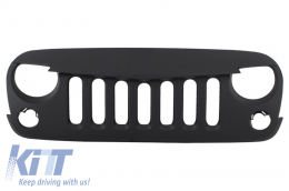 Central Front Grille with HID Bi-Xenon Headlights suitable for JEEP Wrangler Rubicon JK (2007-2017) Angry Bird Design-image-6025826