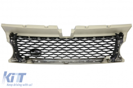 Central Grille and Side Vents Assembly suitable for Range Rover Sport Facelift (2009-2013) L320 Autobiography Look Silver Edition-image-6015987