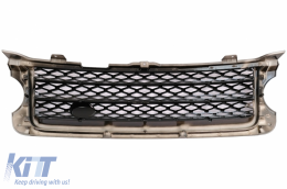 Central Grille and Side Vents Assembly suitable for Land Range Rover Vogue III L322 (2010-2012) Autobiography Look All Black Edition-image-6109880