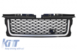 Central Grille and Side Vents Assembly  suitable for Land Rover Range Rover Sport (2005-2008) L320 Autobiography Look All Black Edition-image-6020559