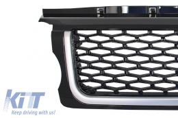 Central Grille and Side Vents Assembly  suitable for Land Rover Range Rover Sport (2005-2008) L320 Autobiography Look All Black Edition-image-6020561