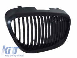 Central Grille avant Noir brillant pour SEAT Toledo Leon Altea 04-09 Cupra Look-image-6010755