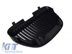 Central Grille avant Noir brillant pour SEAT Toledo Leon Altea 04-09 Cupra Look-image-6010756