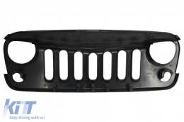 Central Grille Front Grille suitable for JEEP Wrangler / Rubicon JK (2007-2017) Angry Bird Design Piano Black-image-6000305