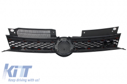 Central Grille Front Grille suitable for VW Golf 6 VI (2008-2012) GTI Design-image-6023220