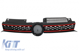 Central Grille Front Grille suitable for VW Golf 6 VI (2008-2012) GTI Design - FGVWG6GTI