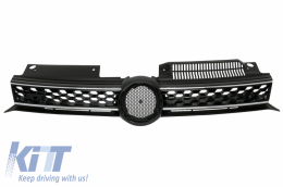 Central Grille Front Grille suitable for VW  Golf 6 VI (2008-2012) GTD Design - FGVWG6GTD