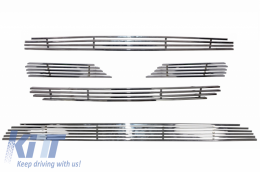 Central Grille & Lower Grille suitable for HYUNDAI Santa FE (2007-2009) Chrome-image-6027349