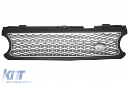 Central Grille suitable for Land Range Rover Vogue III L322 (2006-2009) Silver Autobiography Supercharged Edition - FGRR02G
