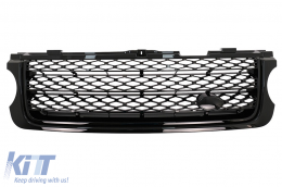 Central Grille suitable for Land Range Rover Vogue III L322 (2010-2012) All Black Autobiography Supercharged Edition - FGRR02AB