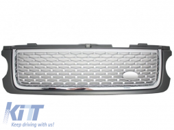 Central Grille suitable for Land Range Rover Vogue III L322 (2010-2012) Grey Silver Autobiography Supercharged Edition