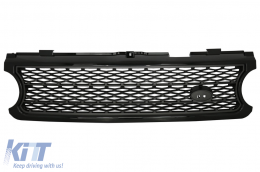 Central Grille suitable for Land Range Rover Vogue III L322 (2006-2009) Black Grey Autobiography Supercharged Edition - FGRR02BG
