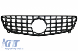 Central Grille suitable for Mercedes A-Class W176 Facelift (09.2015-2018) A45 GT-R Panamericana Design All Black - FGMBW176FGTRB