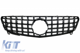 Central Grille suitable for Mercedes A-Class W176 Facelift (09.2015-2018) A45 GT-R Panamericana Design All Black