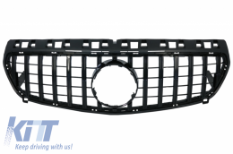 Central Grille suitable for Mercedes A-Class W176 (2012-08.2015) A45 GT-R Panamericana Design All Black