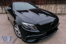 Central Grille suitable for Mercedes E-Class W213 S213 C238 A238 (2016-2019) GT-R Panamericana Design Black-image-6092143