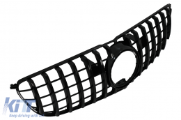 Central Grille suitable for Mercedes GLS X166 Facelift (2016-2018) GTR Design Black-image-6066404