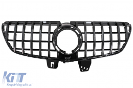 Central Grille suitable for Mercedes V-Class W447 Facelift (2020-Up) GT R Panamericana Design Black - FGMBW447FGTRB