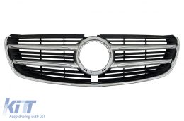 Central Grille suitable for Mercedes V-Class W447 (2014-03.2019) Black Chrome - FGMBW447BRB