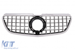 Central Grille suitable for Mercedes Vito (W447) (2020-up) GTR Panamericana Design Black Chrome