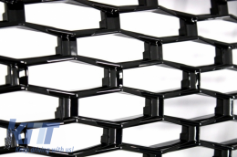 Central Grille with Side Vents Grilles suitable for Land Range Rover Vogue III L322 (2002-2005) All Black Autobiography Supercharged Edition-image-6053235