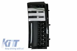 Central Grille with Side Vents Grilles suitable for Land Range Rover Vogue III L322 (2002-2005) All Black Autobiography Supercharged Edition-image-6053238