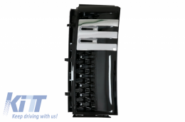 Central Grille with Side Vents Grilles suitable for Land Range Rover Vogue III L322 (2002-2005) All Black Autobiography Supercharged Edition-image-6053239