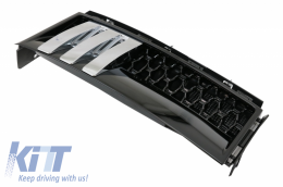 Central Grille with Side Vents Grilles suitable for Land Range Rover Vogue III L322 (2002-2005) All Black Autobiography Supercharged Edition-image-6053240