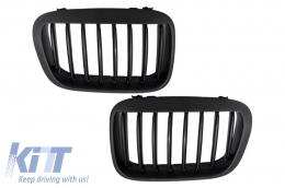 Central Grilles Kidney Grilles 3 Series suitable for BMW E46 Non facelift (1998-2000) Black - 1214640