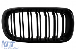 Central Grilles Kidney suitable for BMW X5 F15 X6 F16 (2014-2018) X5M X6M Double Stripe Design M-Package Sport-image-6095966